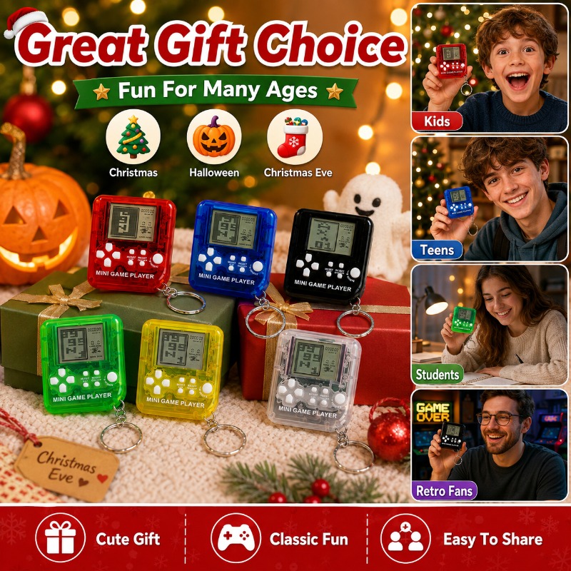 Mini console de jeu Tetris, po - Gaming Console Keychain avis et prix