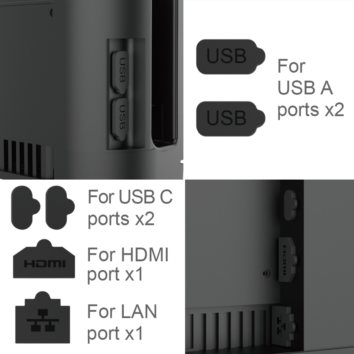 Lot de bouchons anti-poussière - Gaming Console Buttons avis et prix